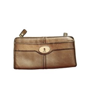 Fossil Maddox Wallet Leather3/4 Zip Around Clutch Organizer